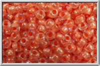 PR-11-58589, PRECIOSA Rocailles, 11/0, crystal, trans., peach-ld., AB, 20g