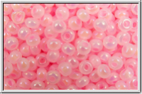 PR-11-57573,  PRECIOSA Rocailles, 11/0, pink, ceylon, AB, 20g