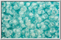 RR-11-0220, MIYUKI Rocailles, 11/0, crystal, trans., ice blue-ld., luster, 10g