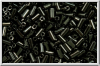 MBU-1-0401, MIYUKI Bugles, Nr. 1 (3mm), black, op., 10 g
