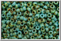 RR-15-4514, MIYUKI Rocailles, 15/0, aqua, op., picasso, 5g
