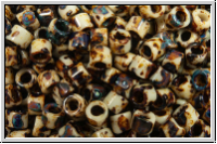 DBM2267, MIYUKI Delica, 10/0, brown, tan, op., picasso, 5g