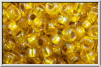 RR-08-1006, MIYUKI Rocailles, 08/0, yellow, trans., silver-ld., AB, 10g