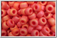 RR-08-0407fr, MIYUKI Rocailles, 08/0, red, op., matte. AB, 10g