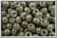 RR-08-1865, MIYUKI Rocailles, 08/0, grey, smoke, op., luster, 10g