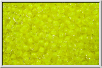 PR-11-08786, PRECIOSA Rocailles, 11/0, crystal, trans., neon yellow-ld., 20g