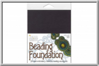 Beading Foundation, 10,8 x 14 cm, (4,25 x 5,5 inch), black, 1 Stk.