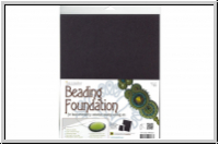 Beading Foundation, 21,5 x 28 cm, (8,5 x 11 inch), black, 1 Stk.