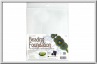 Beading Foundation, 21,5 x 28 cm, (8,5 x 11 inch), white, 1 Stk.