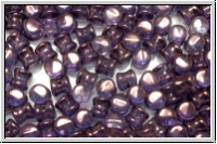 Diabolo-Beads, 5x5mm, crystal, trans., vega luster, 25 Stk.