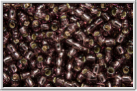 R-11-0026b, TOHO Rocailles, 11/0, amethyst, trans., silver-ld., 10g
