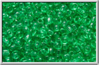 R-11-0072, TOHO Rocailles, 11/0, emerald, lt., trans., 10g