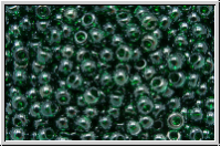 R-11-0118, TOHO Rocailles, 11/0, emerald, trans., luster, 10g