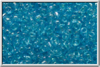 R-11-0163, TOHO Rocailles, 11/0, aqua, trans., AB, 10g