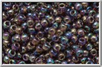 R-11-0166c, TOHO Rocailles, 11/0, amethyst, dk., trans., AB, 10g