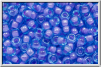 RR-08-2640, MIYUKI Rocailles, 08/0, blue, trans., lavender-ld., 10g
