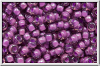 RR-08-2650, MIYUKI Rocailles, 08/0, rose, lt., trans., violet-ld., 10g
