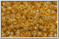R-11-2110, TOHO Rocailles, 11/0, topaz, lt., opal, silver-ld., 10g