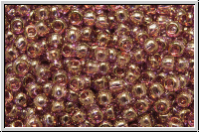 R-11-0203, TOHO Rocailles, 11/0, amethyst, lt., trans., gold luster, 10g