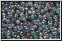 R-11-0206, TOHO Rocailles, 11/0, hydrangea, trans., gold luster, 10g