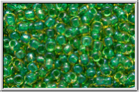 R-11-0242, TOHO Rocailles, 11/0, jonquil, trans., emerlad-ld., luster, 10g