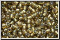 R-11-0281, TOHO Rocailles, 11/0, topaz, trans., olivine-ld., AB, 10g