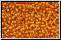 R-15-0950, TOHO Rocailles, 15/0, topaz, lt., trans., burnet orange-ld., 5g