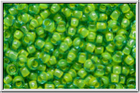 R-11-0307, TOHO Rocailles, 11/0, aqua, trans., yellow-ld., 10g