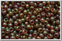 R-11-0330, TOHO Rocailles, 11/0, rust, trans., gold luster, 10g