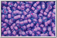 R-11-0937, TOHO Rocailles, 11/0, aqua, trans., bubble gum pink-ld., 10g