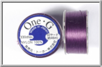 TOHO OneG Beading-Thread Fdelgarn, violet, 1 Spule