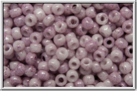 R-11-1200, TOHO Rocailles, 11/0, white, op., pink marbled, 10g