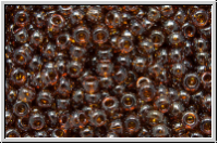 R-11-0114, TOHO Rocailles, 11/0, topaz, smoke, trans., luster, 10g