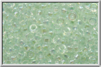 RR-11-0262, MIYUKI Rocailles, 11/0, celery, lt., trans., AB, 10g