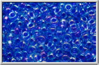 RR-11-0353, MIYUKI Rocailles, 11/0, blue, trans., violet-ld., AB, 10g