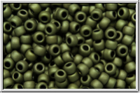 R-11-0617, Toho Rocailles, 11/0, olivine, met., matte, 10 g