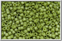 DB0391, MIYUKI Delica, 11/0, olivine, op., matte, 5g