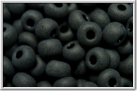 bhm. Rocailles, 06/0, black, op., matte, 10g