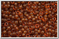 RR-15-0134, MIYUKI Rocailles, 15/0, amber, dk., trans., 5g