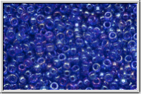 RR-15-0177, MIYUKI Rocailles, 15/0, cobalt, trans., AB, 5g