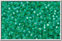 RR-15-0572, MIYUKI Rocailles, 15/0, mint (dyed), opal, silver-ld., 5g