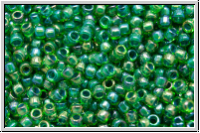 R-15-0249, TOHO Rocailles, 15/0, peridot, trans., emerald-ld., 5g