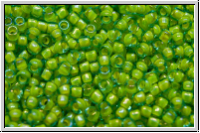 R-15-0307, TOHO Rocailles, 15/0, aqua, trans., yellow-ld., 5g