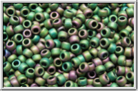 R-15-0707, TOHO Rocailles, 15/0, peridot, met., matte, isri., 5g