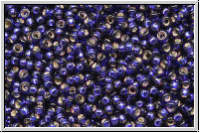 RR-15-1426, MIYUKI Rocailles, 15/0, purple (dyed), dk., trans., silver-ld., 5g