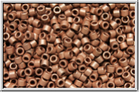 DB0340, MIYUKI Delica, 11/0, copper, met., plated, matte, 5g