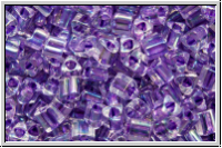 TG-11-0788, TOHO Triangles, 11/0, crystal, trans., lavender-ld., AB, 10g
