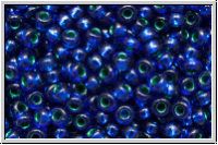 RR-11-1457, MIYUKI Rocailles, 11/0, emerald/dark sapphire, trans., silver-ld., 10g