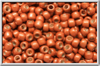 R-11-0562fPF, TOHO Rocailles, 11/0, orange, sunburned, galv., met., perm.-finish, matte, 10g