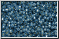 R-15-2102, TOHO Rocailles, 15/0, montana, opal, silver-ld., 5g